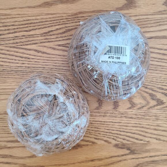 Seashells Basket - Mixed Assortment Sea Shells - Decor Or Crafting - Set of Two - Picture 10 of 10